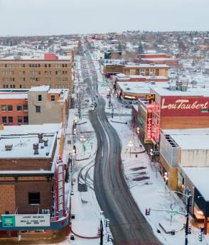 Downtown Casper in Winter