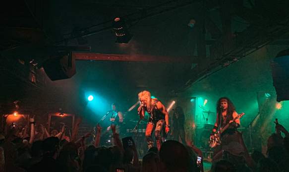 Hairbangers Ball performing at The Bluebird
