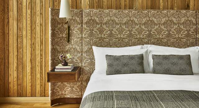 Image of a luxe hotel room at The Austin Proper.