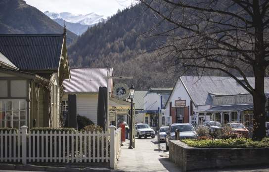 Arrowtown street in winter