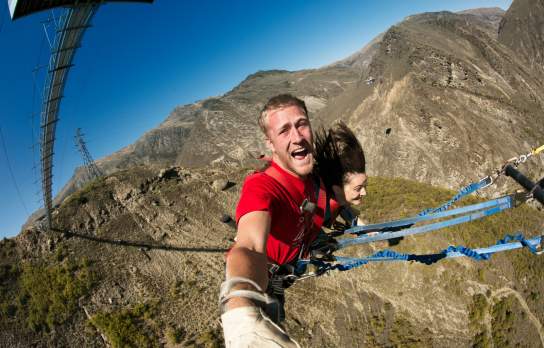 Nevis Swing tandem in Queenstown