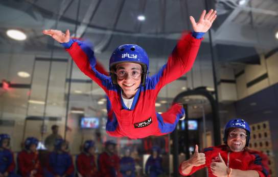 Kids fun at iFly indoor skydiving