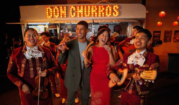 A Band Playing at Don Churros