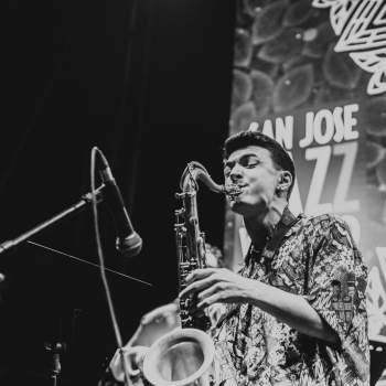 Jazz festival musician