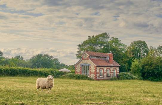 The Pump House, a flint self catering cottage set in the rolling countryside of theWiston Estate, Sussex