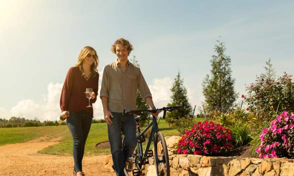 Couple Biking