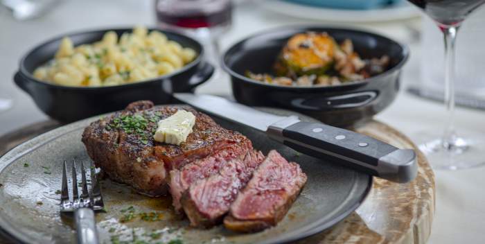 Steak at Hamilton's on Main
