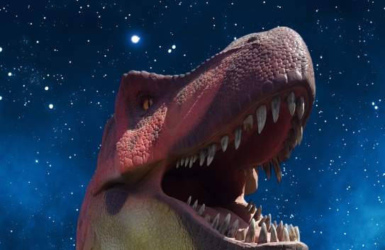 Dinosaur at Don Harrington Discovery Center