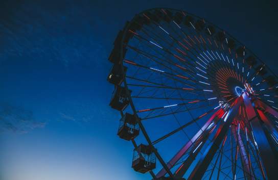 Night Ferris Wheel Lights