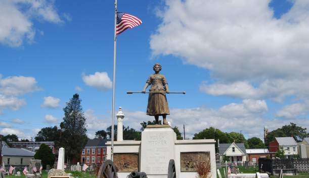 Molly Pitcher's Statue in Cumberland Valley, PA