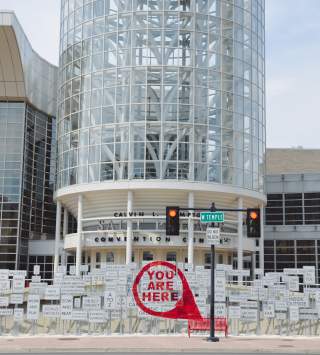 'You Are Here' Mural at The Salt Palace Convention Center