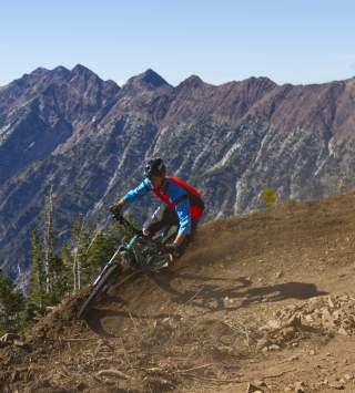 Mountain Biking on the Big Mountain Trail at Snowbird