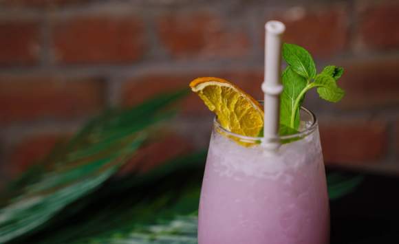 Blue Palm Tiki Drink