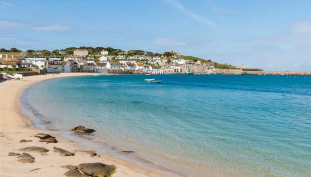 A view of Town Beach towards the quay
