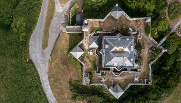 Aerial of Star Castle Hotel