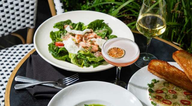 Outdoor Dining and Cocktails at The Chloe