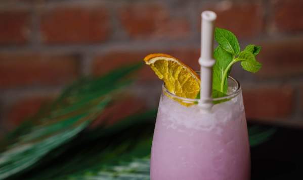 Blue Palm Tiki Drink