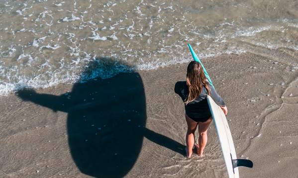 Surfing Arial View
