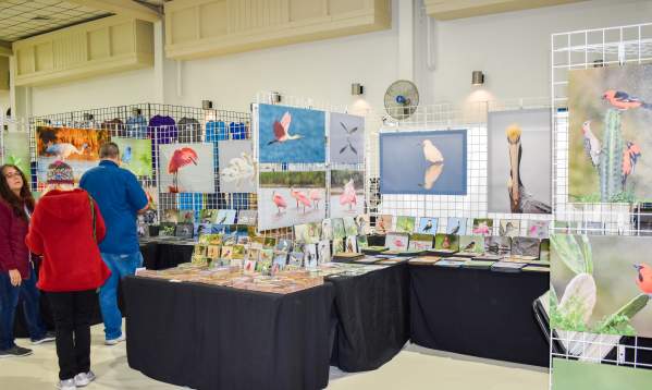 Art-focused vendor booth at a vendor fair.
