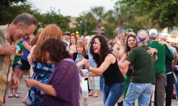 Crowd Of People Having Fun