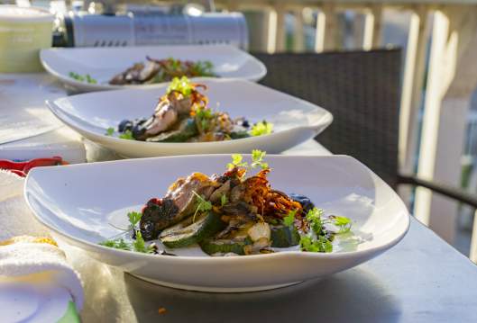 A fancy plate of food in Port Aransas, TX