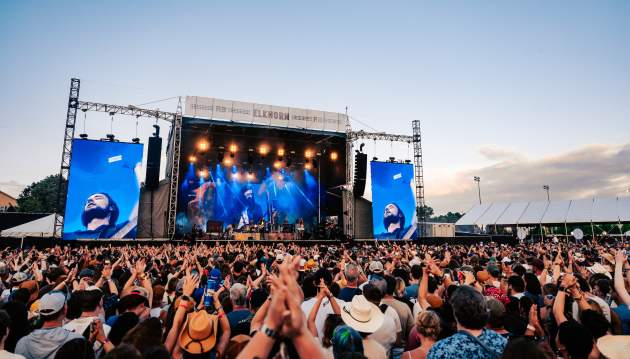 Fans watching concert