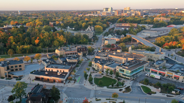 Drone of Wauwatosa in Fall