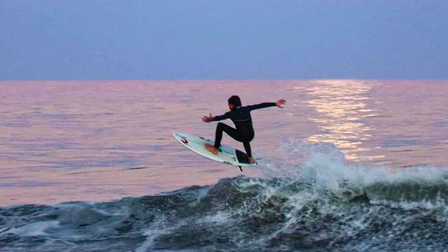Surfing in Ocean City, MD