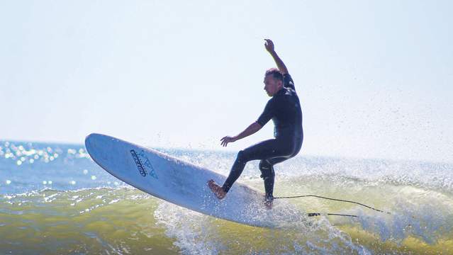 Surfing in Ocean City, MD