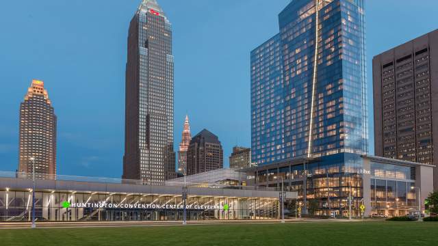 Huntington Convention Center of Cleveland at Night