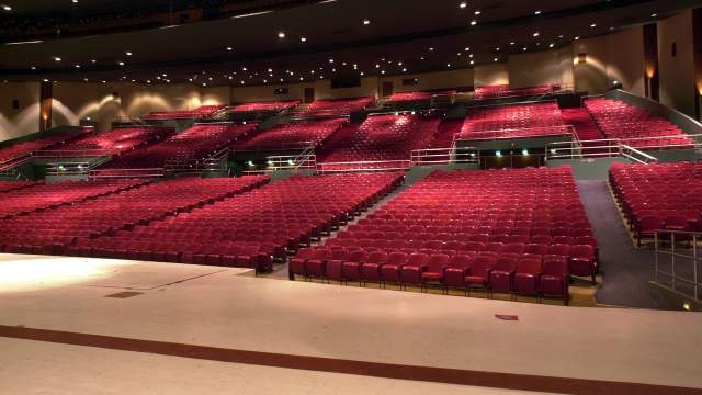 A panorama shot from the stage of Dignity Health Theater