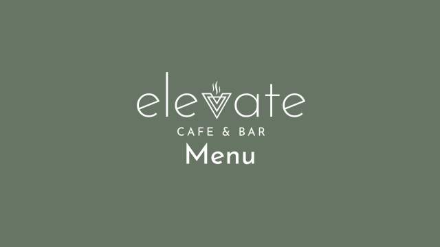 elevate cafe & bar logo - menu