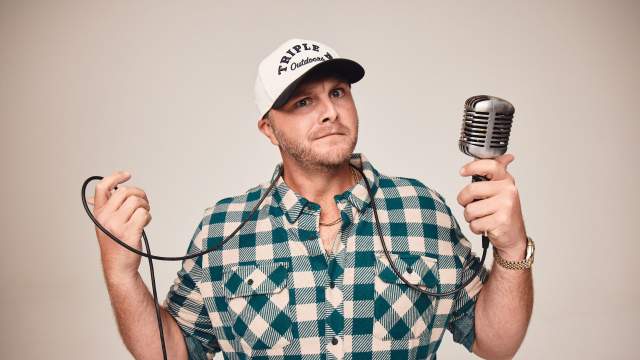 Zach Rushing Holding Microphone