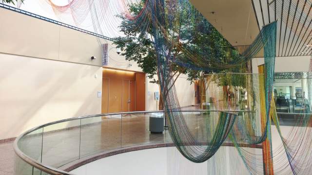 Beaded Curtain Over Lobby