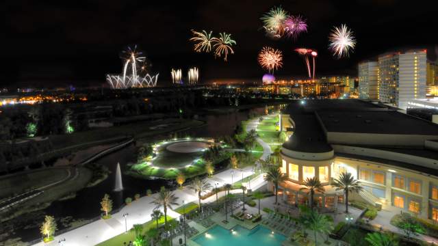 Waldorf Astoria Orlando fireworks