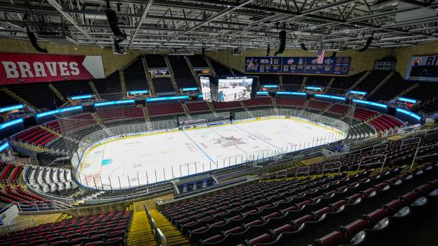 Empty Hockey Arena