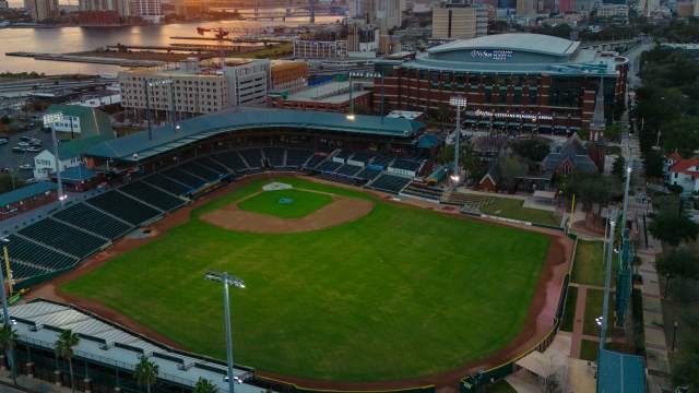 Aerial view of ballpark