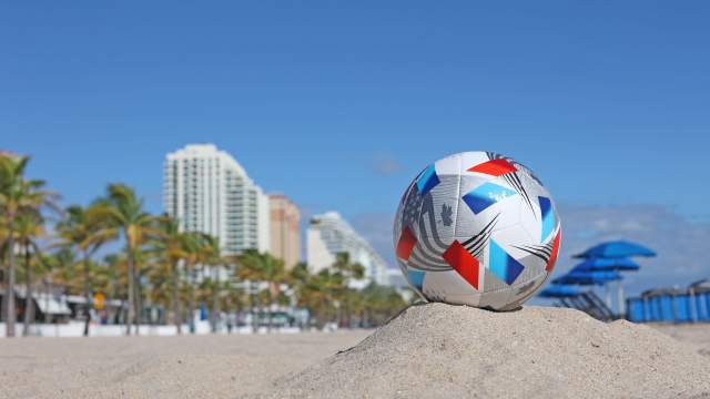 Soccer Ball on the Beach