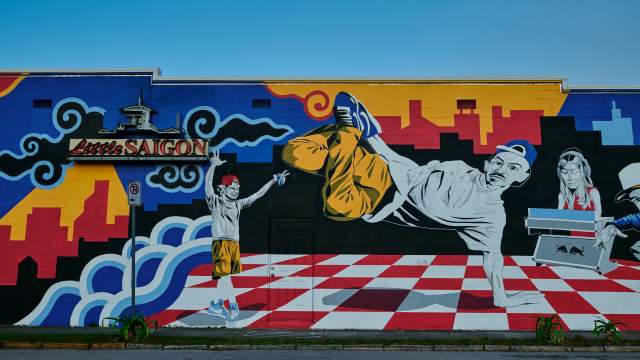 Mural on the side of Little Saigon in the Mills 50 area of Orlando