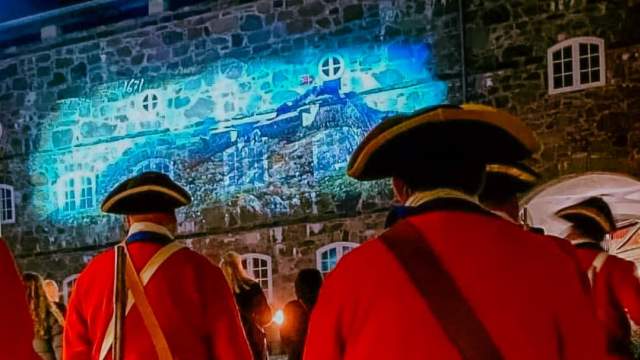 Lysspill Fredriksten festning