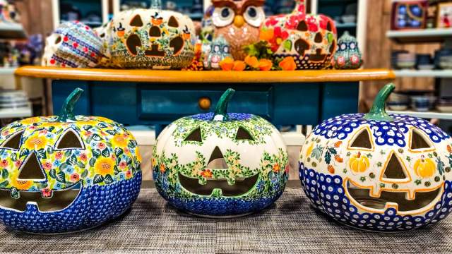 More Polish Pottery Pumpkins