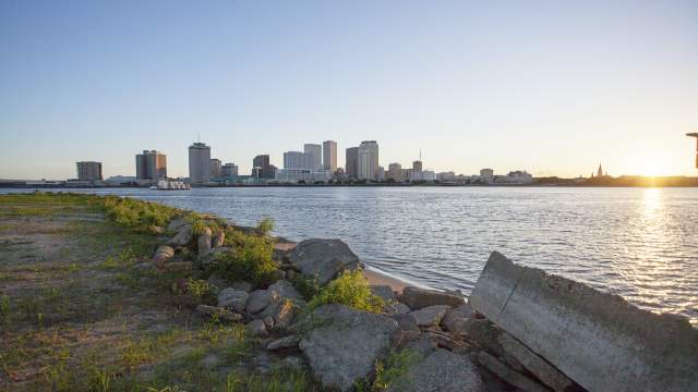 The view of the French Quarter from Algiers Point