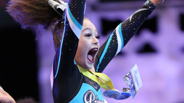 Cheerleader at UCA Cheer competition