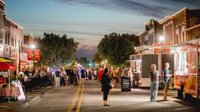 Downtown Zeeland at Night