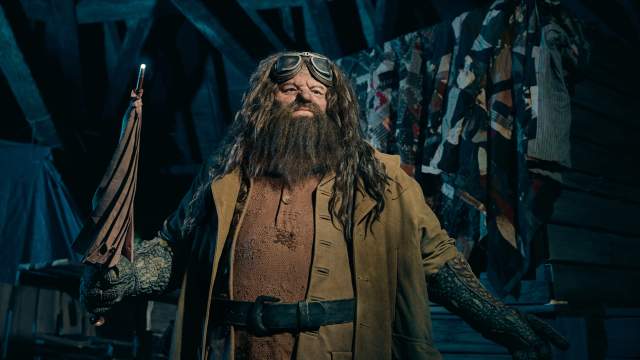 Hagrid animated figure at Hagrid’s Magical Motorbike Adventure ride at Universal's Islands of Adventure..
