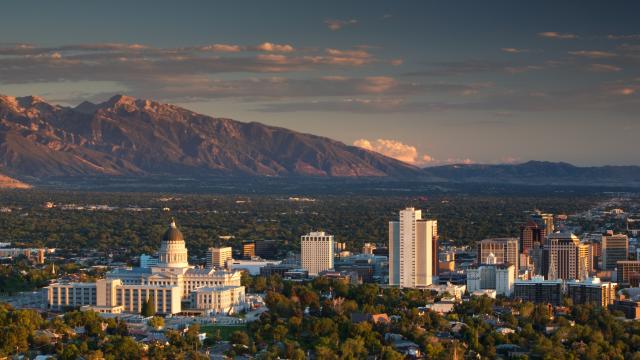 Salt Lake valley skyline image.