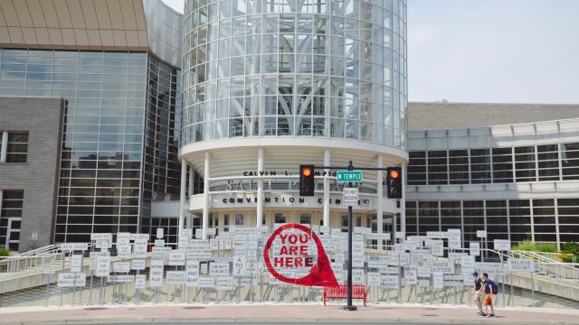 'You Are Here' Mural at The Salt Palace Convention Center