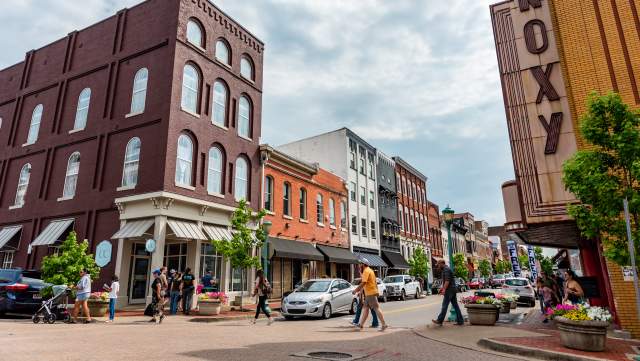 historic downtown streetscape