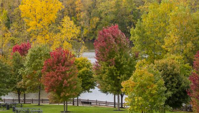 Hawk Island Park in the Fall