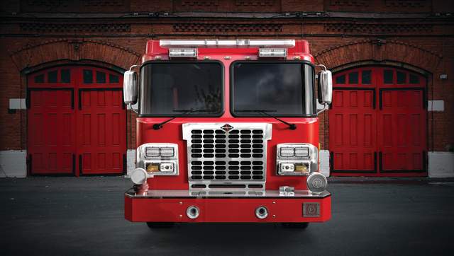 Spartan Motors Fire Truck Front